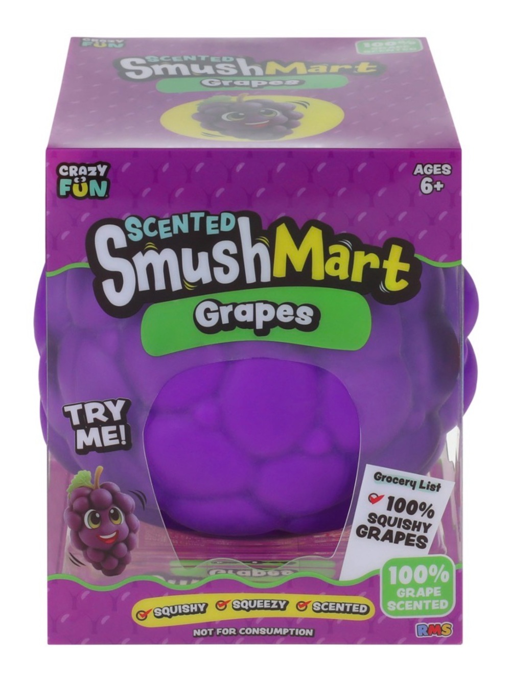 Scented SmushMart Grapes Kids Toy - Purple Five Below Squishy